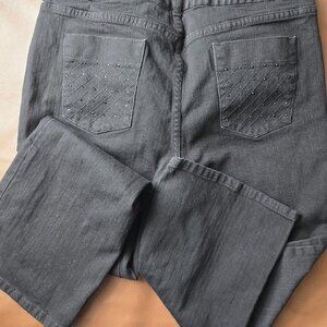 CHICO'S Platinum Vintage Bling Jeans Ladies size 14-16